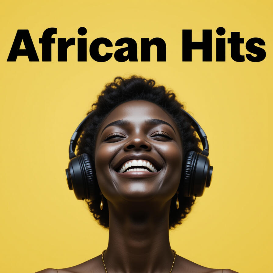 African Hits 2025 black woman listening to music